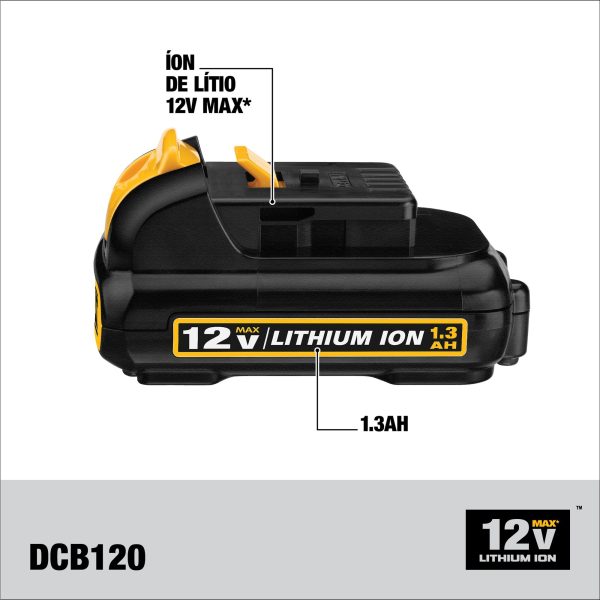 Combo Parafusadeira/Furadeira de Impacto 12V Dewalt DCK202C2T - Imagem 4