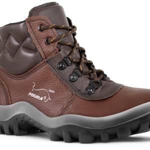Botina de Amarrar Miura Gran Luxo Marrom Safetline