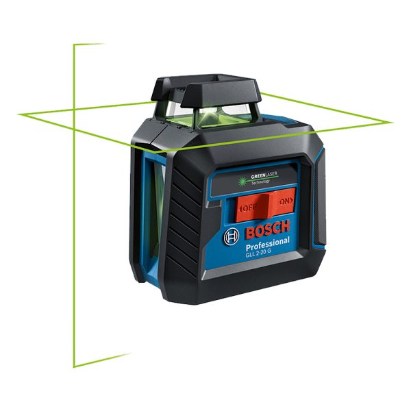 Nível a Laser Verde de linhas cruzadas Bosch GLL 2-20G 10m - Imagem 2