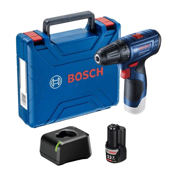 Parafusadeira Furadeira 3/8" Bosch GSR 120-LI 12V Com 1 Bateria e Maleta