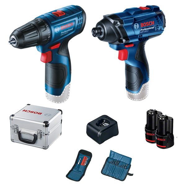 Kit Bosch Parafusadeira GSR 120-LI + Chave Impacto GDR 120-LI 23AC