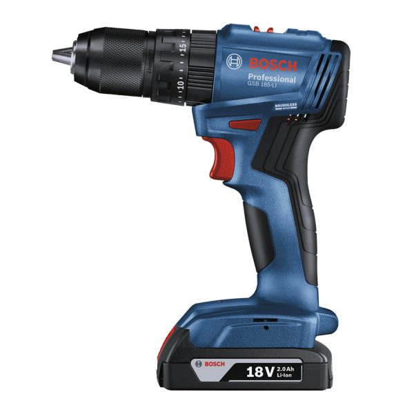 Furadeira Parafusadeira Impacto 1/2" 18V Bosch GSB185LI Com 1 Bateria + 23 AC - Imagem 3