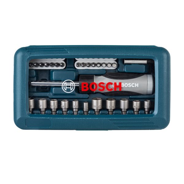 Kit de Pontas e Soquetes para parafusar Bosch com 46 peças - Imagem 2