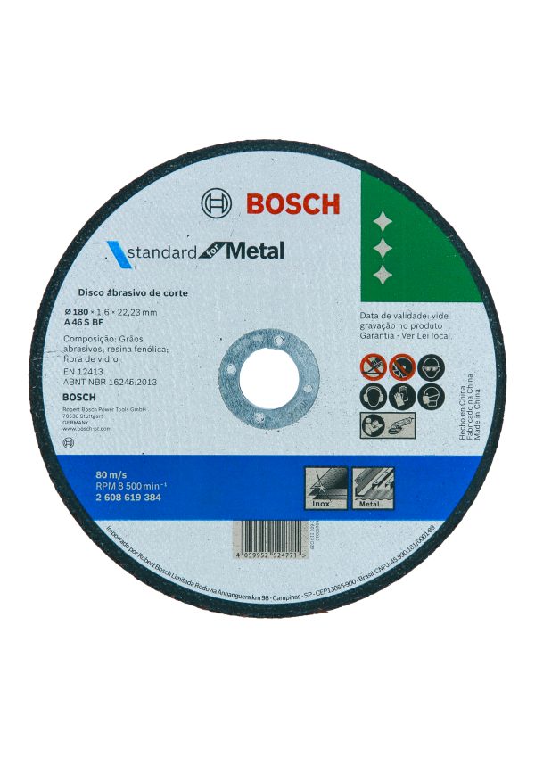 Disco de Corte Bosch Standard  180x1,6mm