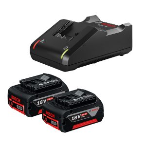 Kit 2 Baterias GBA 18V 4Ah + Carregador Bosch GAL18V-40 Bivolt