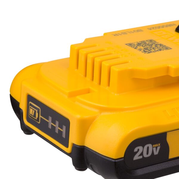 Kit 2 Baterias 20V MAX* 2Ah e Carregador Bivolt 1,25Ah Dewalt DCB203C2 - Imagem 3
