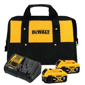 Kit 2 Baterias 20V MAX* 5Ah e Carregador Bivolt Dewalt DCB205C2K