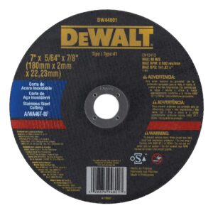 Disco de Corte Fino Dewalt 7" X 2,0mm X 7/8"