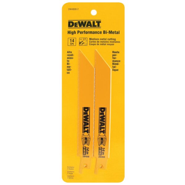 Lâmina Serra Sabre para Metal 6" 2 Peças Dewalt DW4808-2