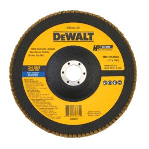 Disco Flap Fibra Cônico Dewalt 7" X 7/8" Z40