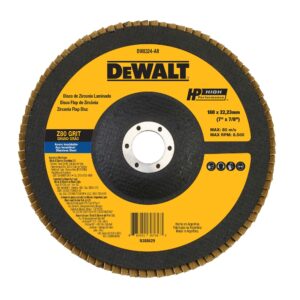 Disco Flap Fibra Cônico Dewalt 7" X 7/8" Z80