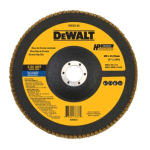 Disco Flap Fibra Cônico Dewalt 7" X 7/8" Z120