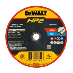 Disco de Corte Dewalt HP2 - 9" X 2,0mm X 7/8" Tipo 41