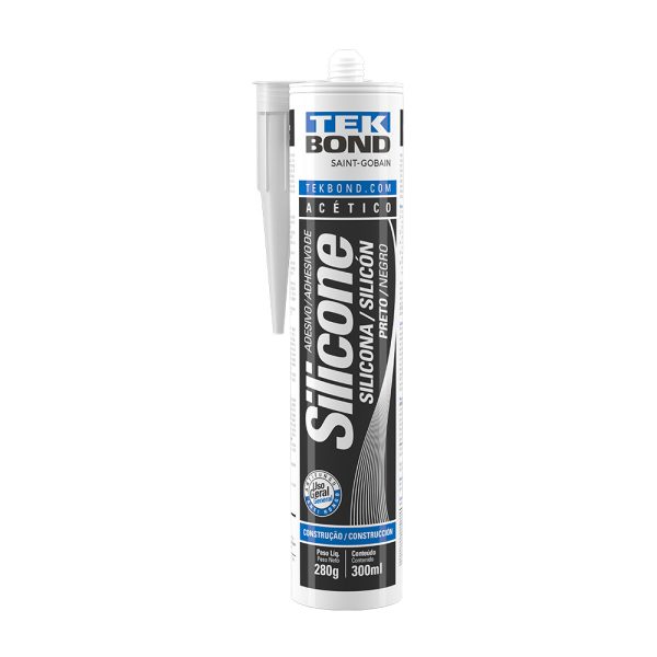 Tekbond Silicone Acético Preto 280g