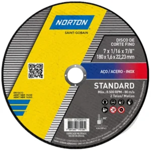 Disco de Corte 180 x 1,6 x 22 mm Norton Standard