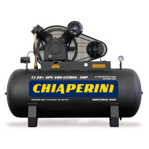 Compressor de Ar Alta Pressão 20 PCM 200L 5HP 220/380V Chiaperini CJ 20+ APV 200L